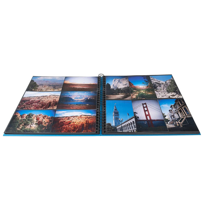 Exacompta Milano Photo Album Spiral Hardback Paper 33 x 35 x 3.3 cm Blue