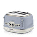 Ariete Toaster 4 Slices Stainless Steel Vintage 1600W Blue