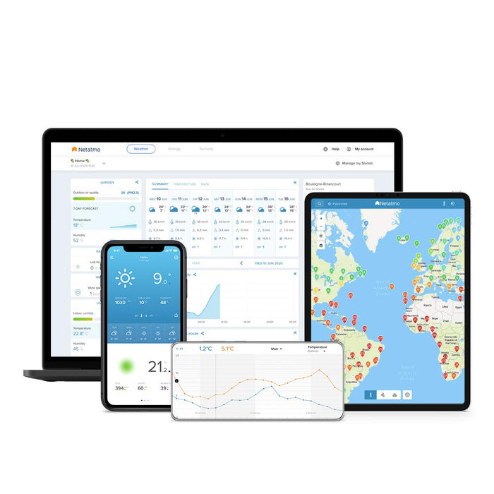 Netatmo Weather Station Silver 186 x 75 x 186 mm