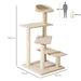 PawHut Cat Tree Beige 500 mm x 500 mm x 1000 mm