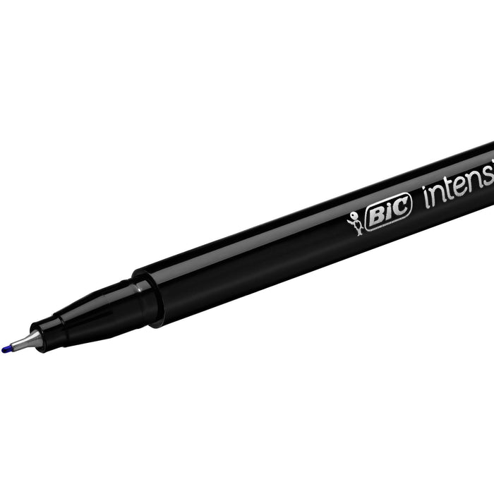 BIC Intensity Fineliner Pen Fine 0.4 mm Black Pack of 12