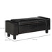 HOMCOM Ottoman Bench Storage Black