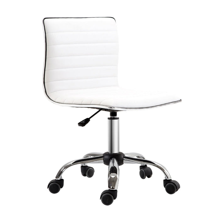 HOMCOM Office Chair 921-075 White 52 (W) x 48 (D) x 90 (H) mm