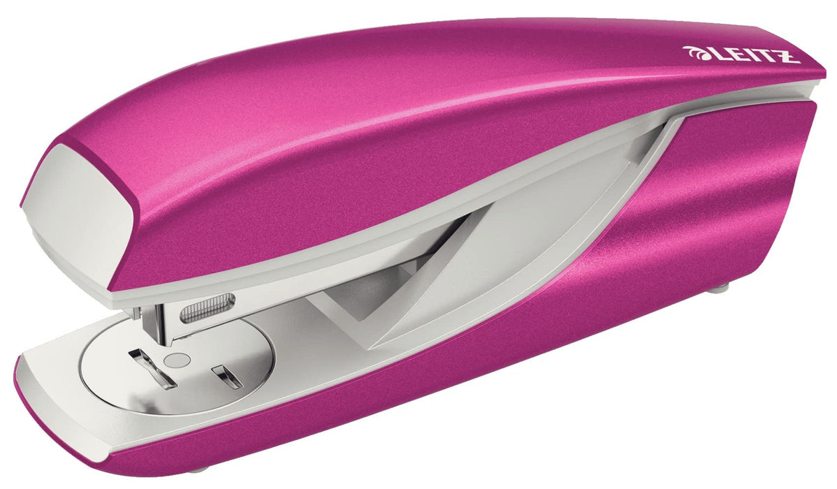 Leitz NeXXt WOW Stapler 5502 Half Strip Pink 30 Sheets 24/6, 26/6 Metal