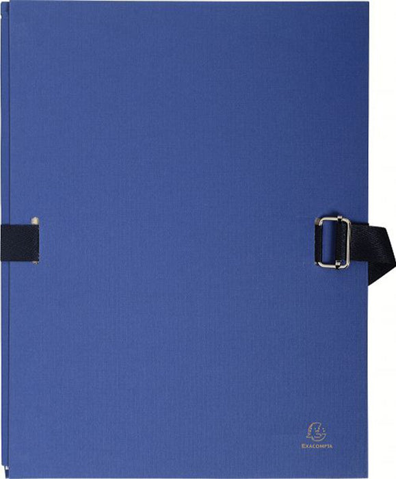 Exacompta Expanding Folders 223229E A4 Dark blue Cardboard 24 x 32 cm Pack of 10