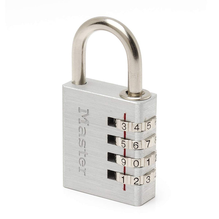 Master lock Padlock 7640EURD 4 x 7.8 cm Combination Aluminum Grey