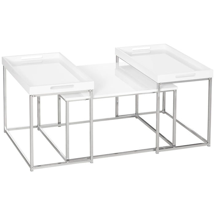 HOMCOM Coffee Table 839-313 550 (W) x 750 (D) x 420 (H) mm