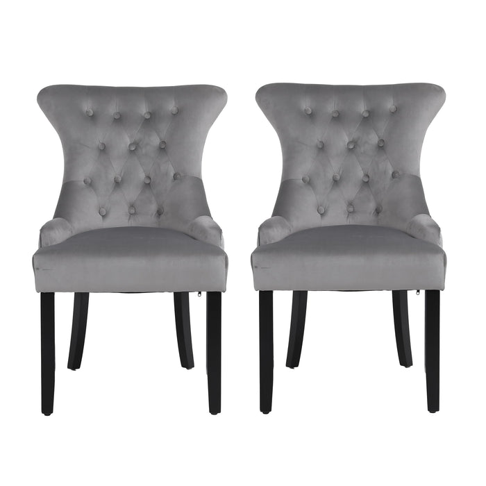 NEO Dining Chairs Non Height Adjustable Dark Grey 2XKNOC-CHR-DG 530 (W) x 660 (D) x 920 (H) mm Pack of 2