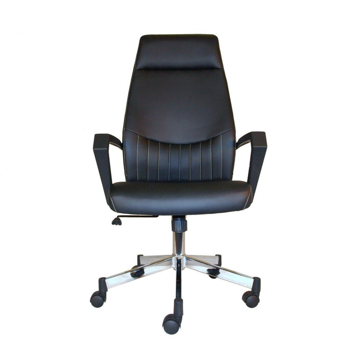 Alphason Basic Tilt Executive Chair with Armrest and Adjustable Seat Brooklyn High Back Black