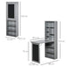 HOMCOM Desk with Shelves Grey 510 x 1,530 mm