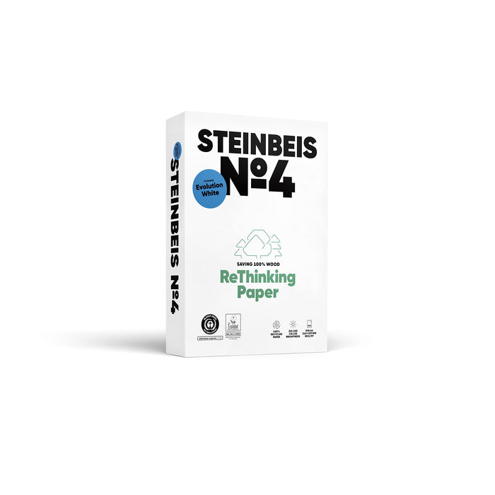 Steinbeis No.4 A3 Printer Paper White 100% Recycled 80 gsm Smooth 500 Sheets