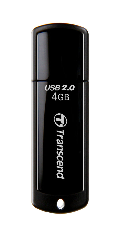 Transcend JetFlash 350 - USB flash drive - 4 GB - USB 2.0 - black