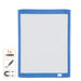 Nobo Mini Wall Mountable Magnetic Whiteboard 1903816 Lacquered Steel Assorted Coloured Frame 216 x 280 mm White