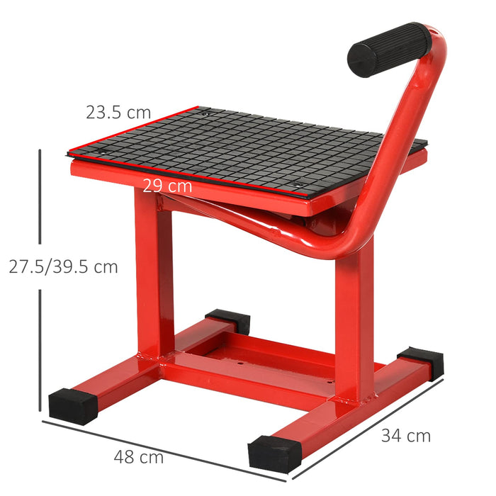 Durhand Motorcycle Lift Stand Steel Red 150 kg