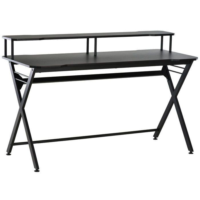 HOMCOM Gaming Desk Black 600 x 900 mm