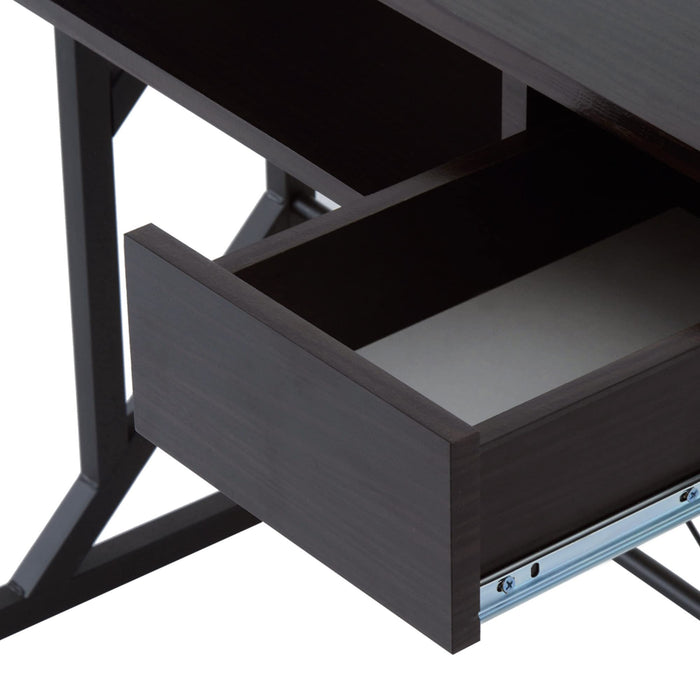 HOMCOM Computer Desk Black 500 x 950 mm