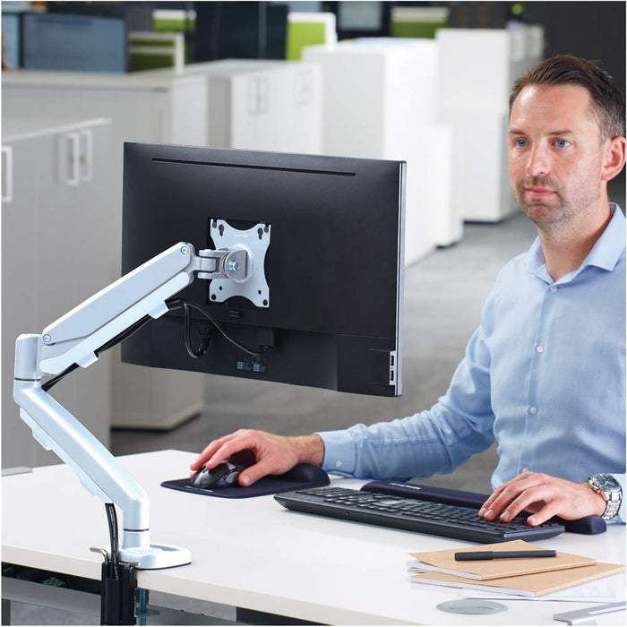 Fellowes Eppa Monitor Arm 9683201 Height Adjustable 39 " White