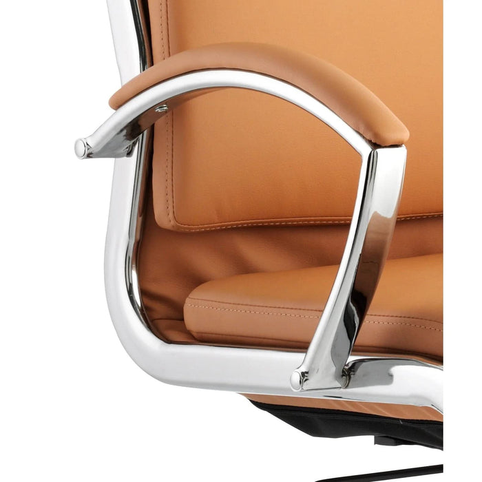 Dynamic Cantilever Chair Fixed Armrest Classic White