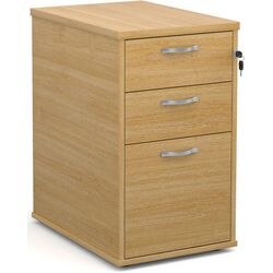 Dams International Desk End Pedestal with 3 Lockable Drawers Wood R25DH6O 426 x 600 x 725 mm