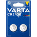 Varta Lithium Button Cell Battery CR2430 - 3 V DC, 290 mAh, 2-Blister, 2-Blister - Silver