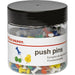 Office Depot Push Pins Assorted Pack of 200