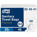 Tork Sanitary Towel Bags B5 Premium White Pack of 25