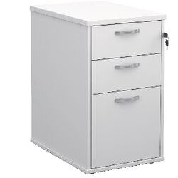 Dams International Pedestal with 3 Lockable Drawers MFC 426 x 600 x 725mm White