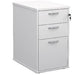 Dams International Pedestal with 3 Lockable Drawers MFC 426 x 600 x 725mm White