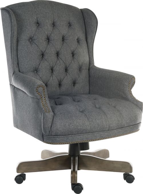 Chairman Fabric Executive Swivel Armchair Grey - 6927GREY