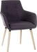 Contemporary 4 Legged Upholstered Reception Chair Graphite (Pack 2) - 6929GRA