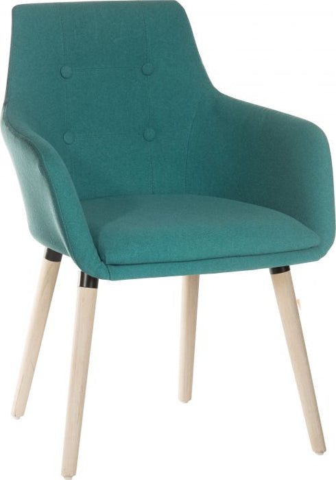 Contemporary 4 Legged Upholstered Reception Chair Jade (Pack 2) - 6929JADE