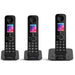 BT Premium Cordless Telephone 90632 Black Trio Handset