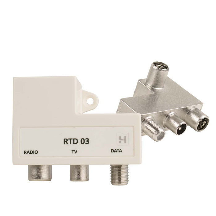 Hirschmann RTD 03 CATV push on adapter FM-TV-DATA