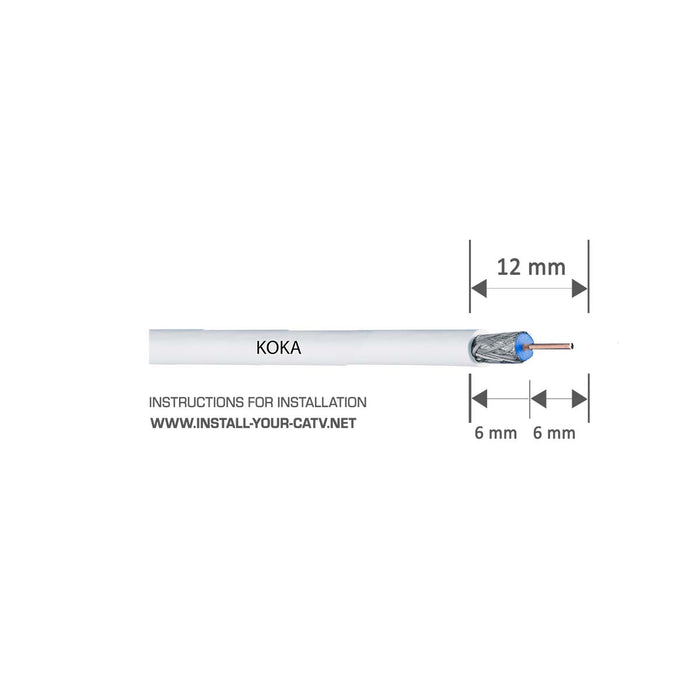 Hirschmann F 6 TD QM 7.0mm Quick mount compressie F connector