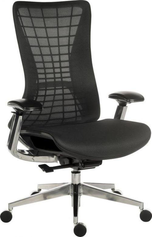 Quantum Mesh Back Executive Chair Chair Black with Black Frame - 6966BLK