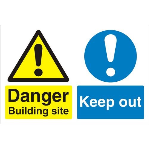 Site Sign Keep Out PVC 45 x 60 cm