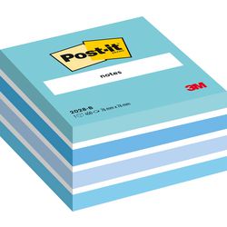 Post-it Sticky Notes Cube 76 x 76 mm Pastel Blue 450 sheets