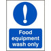 Catering Sign Food Equipment Vinyl 20 x 15 cm