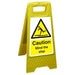 Floor Sign Mind The Step Polypropylene 60 x 30 cm