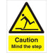 Warning Sign Mind The Step Vinyl 40 x 30 cm