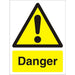 Warning Sign Danger Plastic 20 x 15 cm