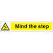 Warning Sign Mind The Step Vinyl 5 x 30 cm