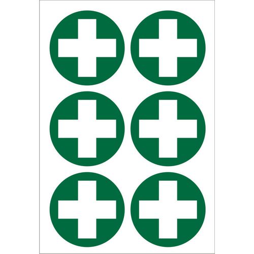 First Aid Sign Cross Pictogram Plastic