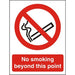 Prohibition Sign No Smoking Vinyl 21 x 29.7 cm