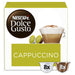 NESCAFÃ‰ Dolce Gusto Caffeinated Ground Coffee Pods Box Cappuccino 6.3 g Pack of 8 x Coffee + 8 x Milk Pods