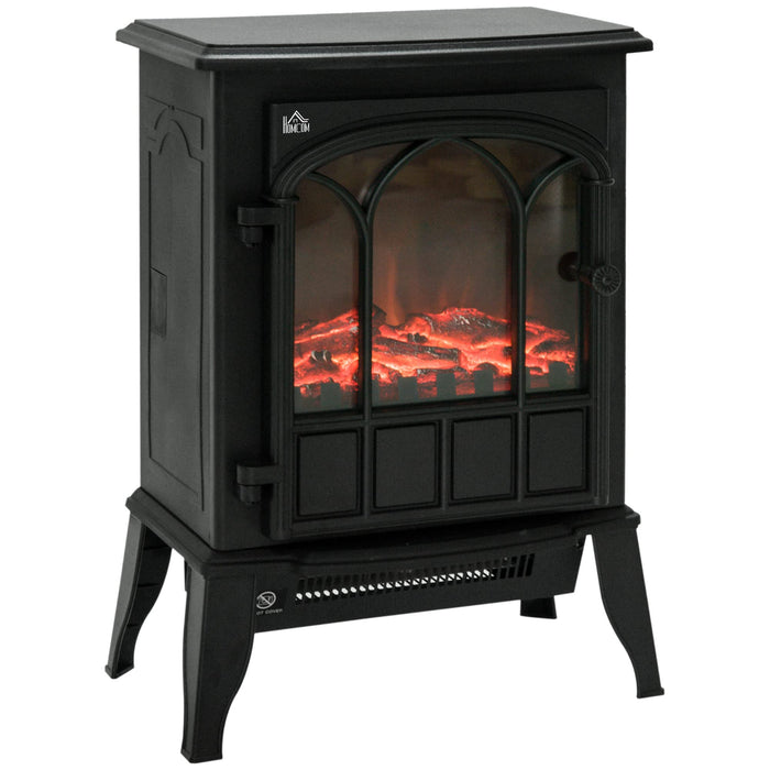 Homcom Electric Freestanding Fireplace with LED Flame Effect