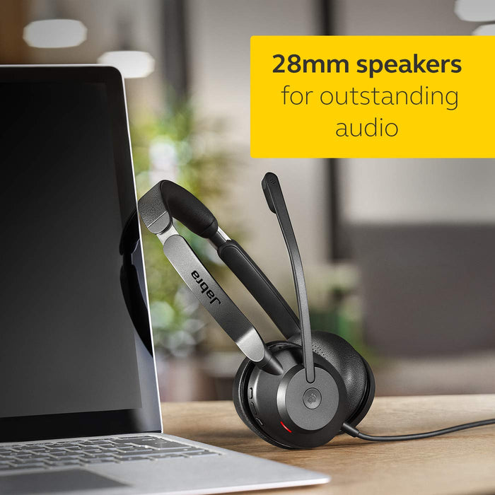 Jabra Evolve2 30 UC - Headset - on-ear - wired - USB-C - Optimised for UC