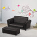 HOMCOM Kids Sofa Black 410 x 83 mm