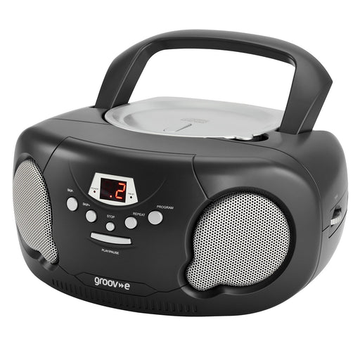 Groov-e Portable Cd Radio Boombox GVPS733/BE Black