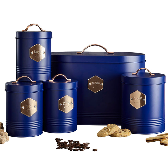 NEO Kitchen Storage Set Metal Navy Set of 5